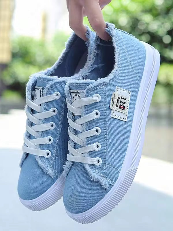 Women's Flat Breathable Casual Shoes, Fashion Platform Sneakers, All Seasons